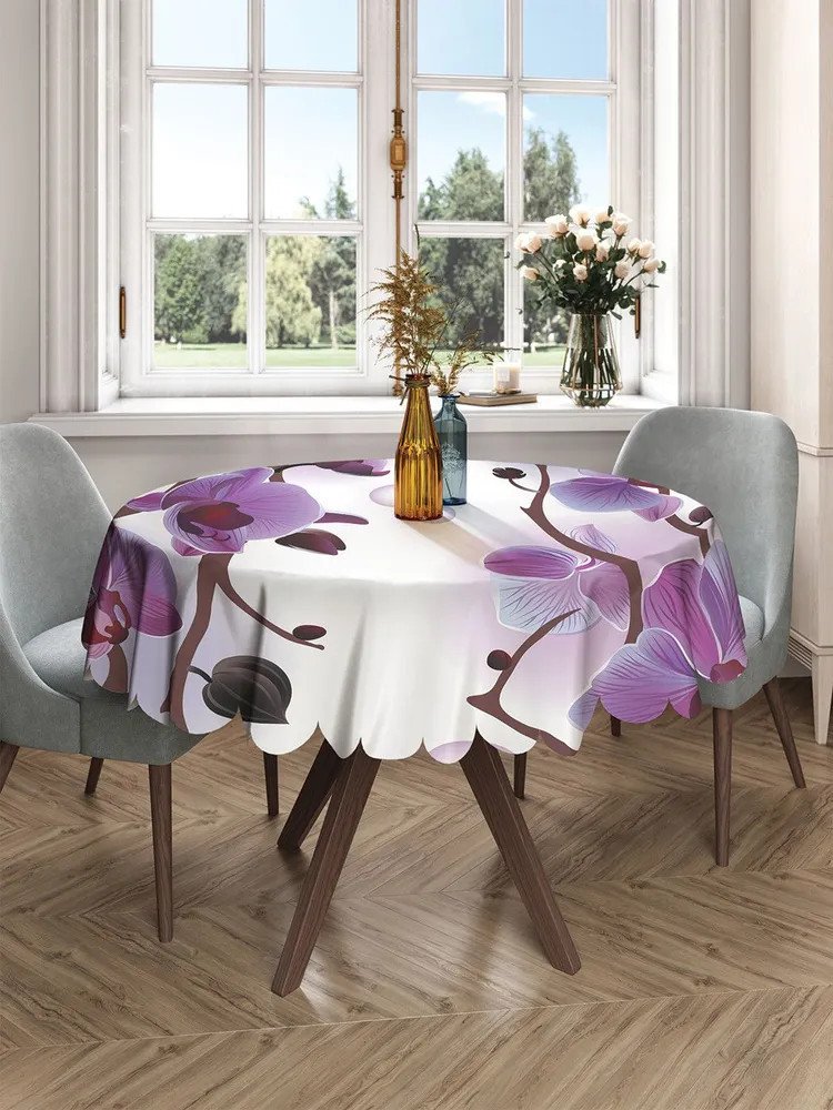 Скатерть JoyArty Орхидеи rtcf01_50381 (150х150)