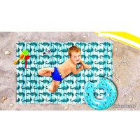 Полотенце Сирень Морской конек 4999192 (бирюзовый)
