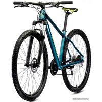 Велосипед Merida Big.Nine 20 L 2021 (бирюзово-синий/лайм)