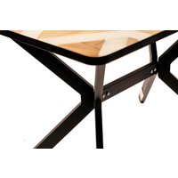 Кухонный стол ВВР Миллер 3D (5/черный №7, стекло 120-160/80)