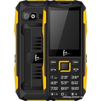 Кнопочный телефон F+ PR240 (черный/желтый)
