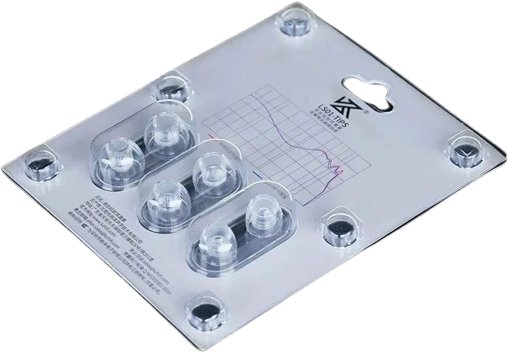 Амбушюры для наушников KZ Acoustics LS01 (3 пары, прозрачный)