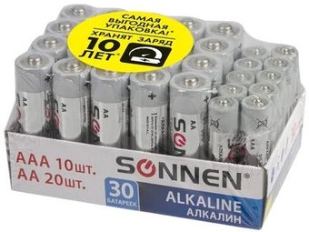 Батарейка Sonnen Alkaline AA+ААА 455097 (20+10 шт)