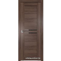 Межкомнатная дверь ProfilDoors 2.75XN R 70x200 (салинас темный, стекло дождь черный)