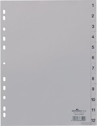 Разделитель документов Durable 651210 (серый)