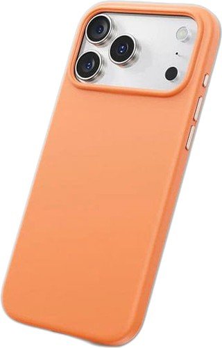 Чехол для телефона Baseus Colorful Liquid Silicone Magnetic Case для iPhone 17 (оранжевый)