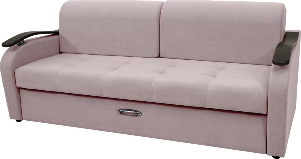 

Диван Сириус Лидер-2 НПБ 215x110 (Eva 12 велюр светло-бежевый)