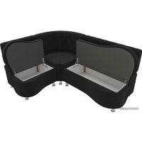 Угловой диван Лига диванов Вегас 105175 (левый, черный)