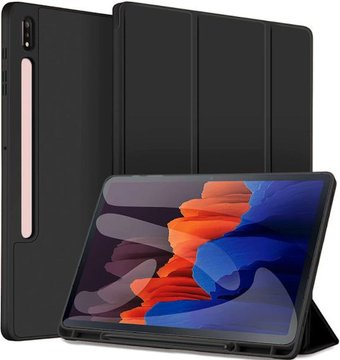 KST Flex для Samsung Galaxy Tab S7 Plus 12.4/Tab S7 FE (черный)