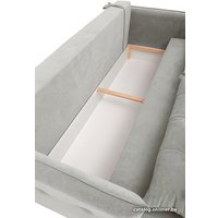 Диван Krones Цезарь 3 (велюр, светло-серый)