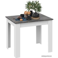 Кухонный стол Трия Промо тип 1 (белый/ателье темный)