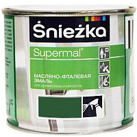 Эмаль Sniezka Supermal масляно-фталевая 0.4 л (зеленый)