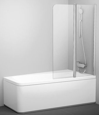 Стеклянная шторка для ванны Ravak 10CVS2 100 L (серебристый/прозрачное)
