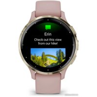 Умные часы Garmin Venu 3S (розовый, с силиконовым ремешком)