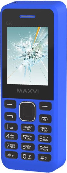 

Кнопочный телефон Maxvi C20 Blue