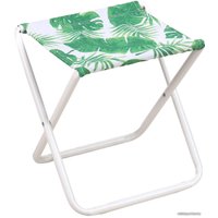 Табурет Nika туристический складной ПС (тропические листья на светлом)