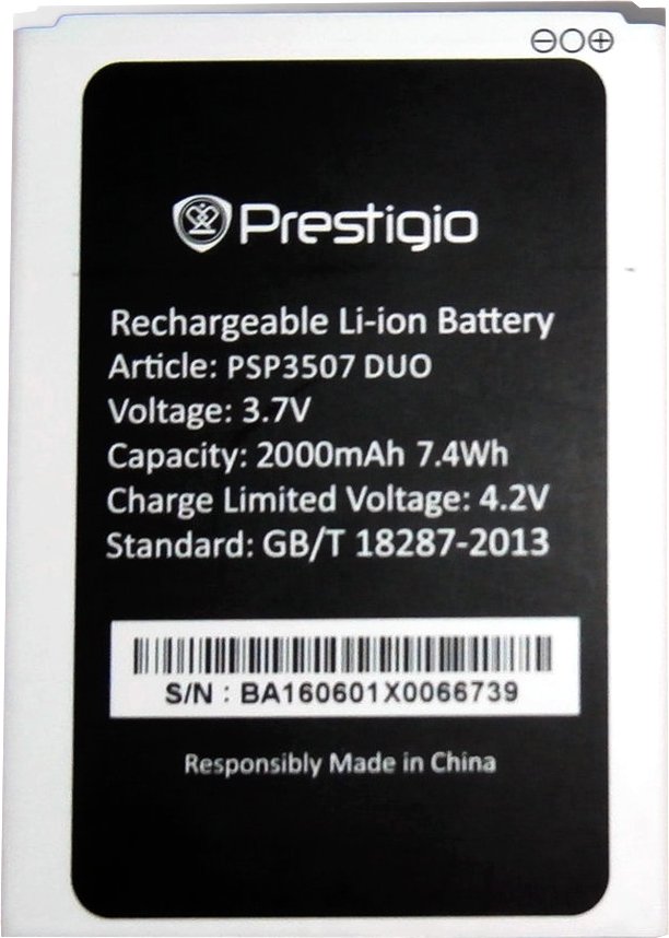 

Аккумулятор для телефона Prestigio PSP3507 DUO