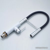 Смеситель Ledeme L4097W-2 (белый/хром/черный)