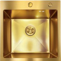 Кухонная мойка Asteria A5050GL-D1 (золото декор) в Мозыре