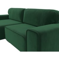 Угловой диван Лига диванов Лига-029 левый 121926L (велюр зеленый)