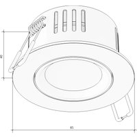 Точечный светильник Byled VACUUM-RN-BL-8-WW