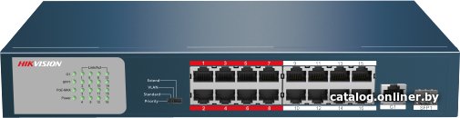 Неуправляемый коммутатор Hikvision DS-3E0318P-E/M