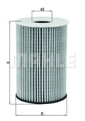 

Масляный фильтр Mahle Knecht OX787D