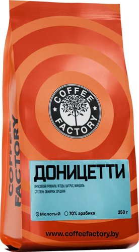 Coffee Factory Craft Доницетти молотый 250 г