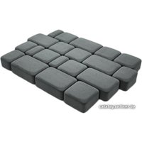 Тротуарная плитка АшкаСтрой Старый город, 3 элемента 120x180/120x120/120x90x60 (серый)