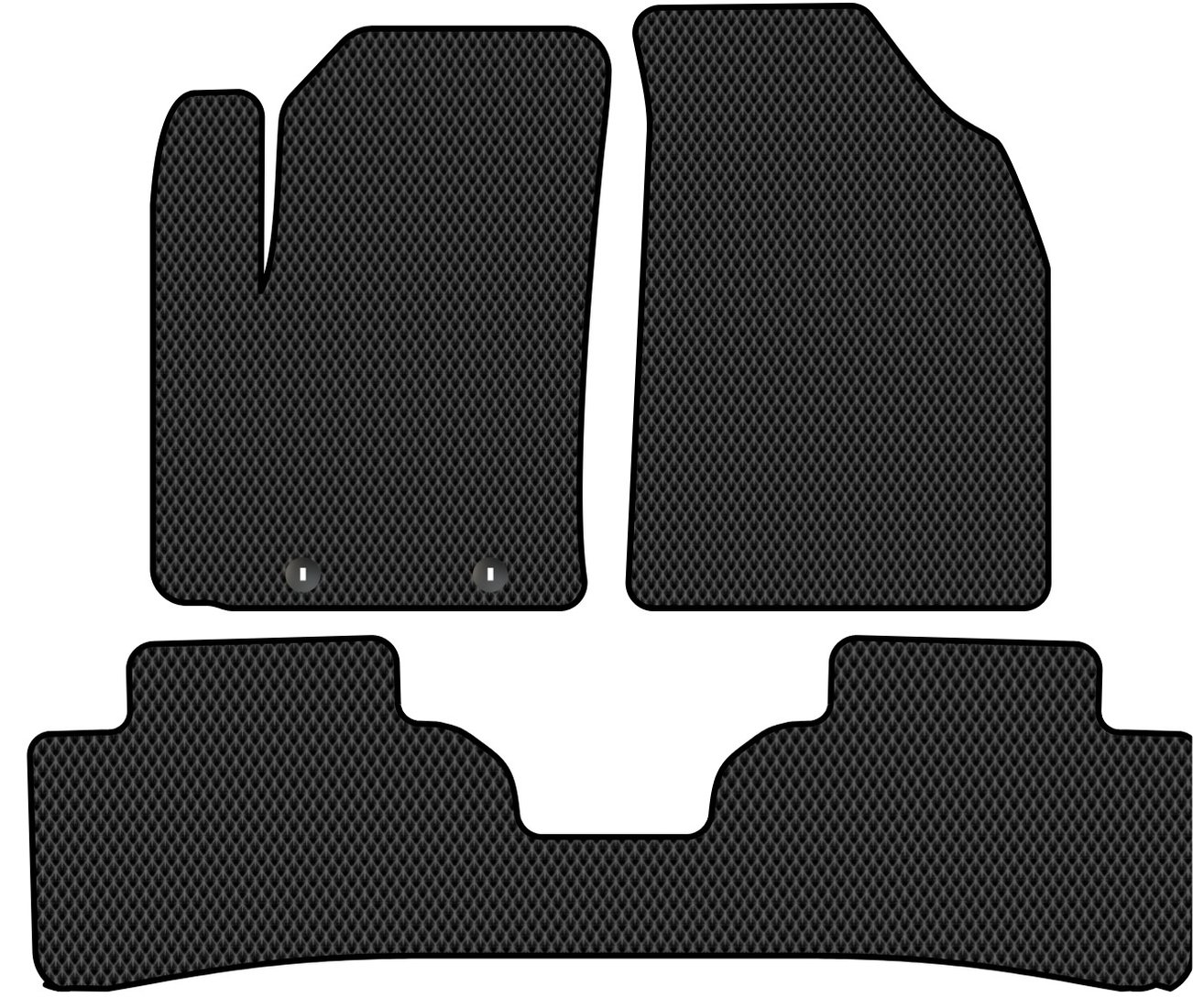 

Комплект ковриков для авто Alicosta Hyundai Creta II (suv / SU2) 2020 - Н.В. задний цельный (черный, ромб)