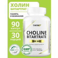 Витамины, минералы 1WIN Холин Битартрат Vitamin В4 (90 капсул) в Бресте