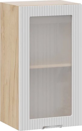 

Шкаф навесной Трия Кимберли 1ВВ4С с одной дверью (дуб крафт золотой/сноу)