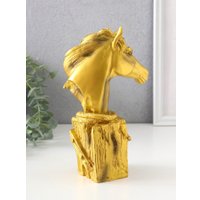 Статуэтка Sima-Land Бюст. Золотой конь с фонарем 10869658