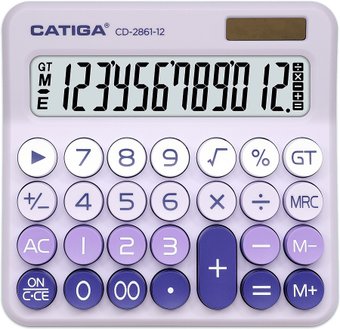 Калькулятор Catiga CD-2861-12 (фиолетовый)