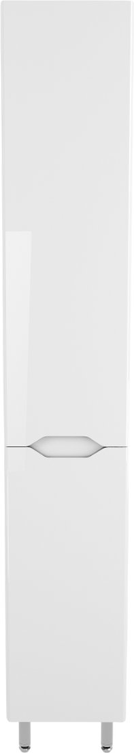 

Symbolite Шкаф-пенал для ванной Марелла Люкс Plus с корзиной (белый глянец)