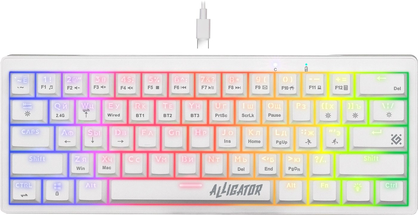 

Клавиатура Defender Alligator GK-315 (белый)