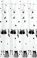 

Шторка-занавеска для ванны Miranda Dressy Black