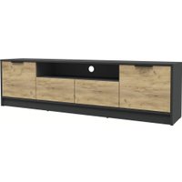 Тумба Интерлиния ТВ Концепт КТ-ТВ4-50 (дуб золотой/антрацит)