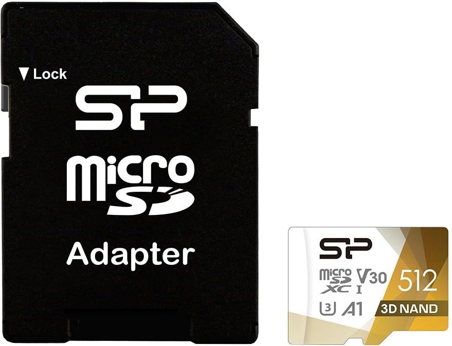 

Карта памяти Silicon-Power Superior Pro microSDXC SP512GBSTXDU3V20AB 512GB (с адаптером)