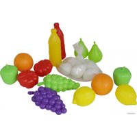 Набор игрушечных продуктов Полесье Набор продуктов №6 47014 (19 эл., в сеточке)