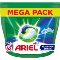 Капсулы для стирки Ariel Все в 1 Горный родник (63 шт)