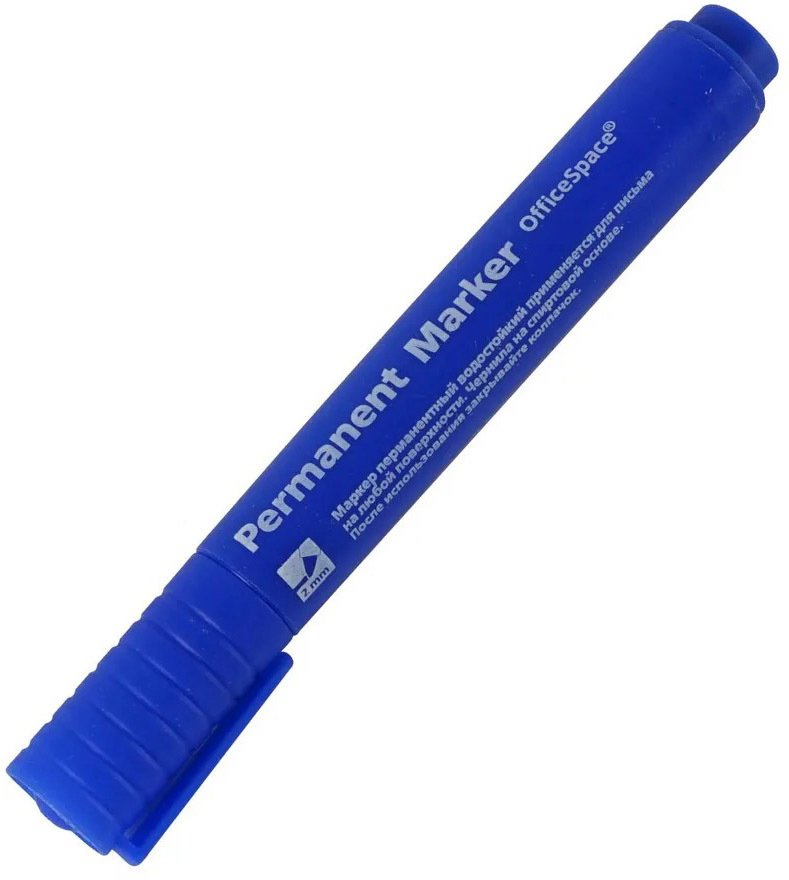 

Маркер перманентный Office Products 8004 PM_270 (синий)