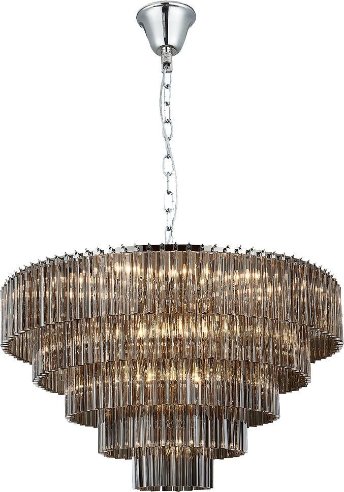 

Подвесная люстра Newport 8708+17/C fume