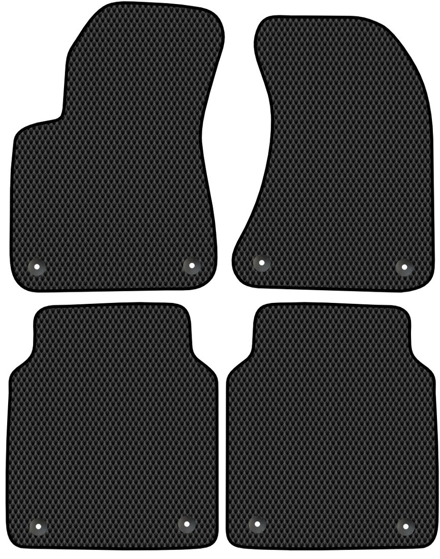 

Комплект ковриков для авто Alicosta Audi A8 III (седан / D4) 2009 - 2013 (черный, ромб)