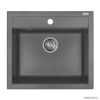 Кухонная мойка Aquasanita Quadro SQQ100W (alumetallic 202)