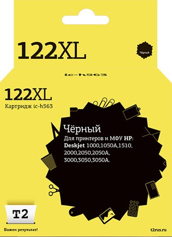 Картридж T2 IC-H563 (аналог HP 122XL (CH563HE))