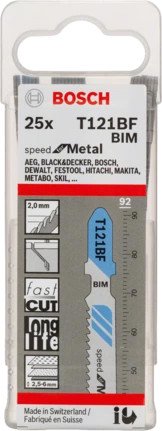 

Набор пильных полотен Bosch T121BF 2608636703 (25 шт)