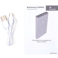 Внешний аккумулятор AccesStyle Battleship II 20MPQ 20000mAh (серый)