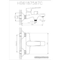 Смеситель Haiba HB60587 (хром)