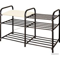 Полка для обуви Nika Люкс 3 ЭТЛ3 (черный)